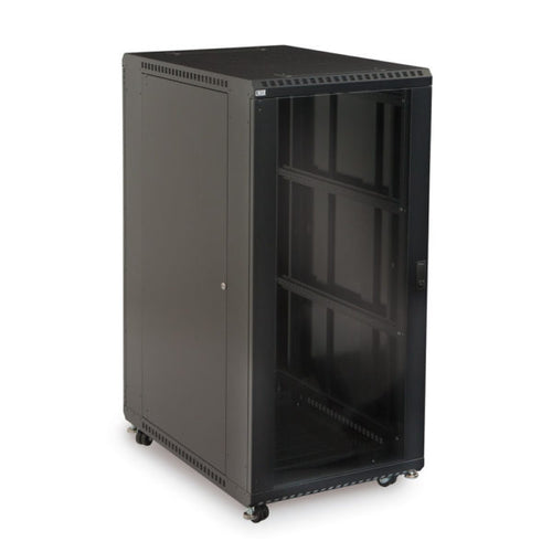 Kendall Howard 27U LINIER® A/V Cabinet - Glass/Vented Doors - 36