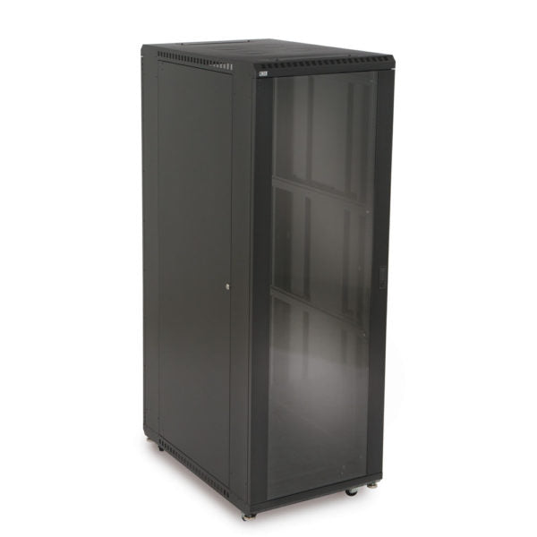 Kendall Howard 37U LINIER® A/V Cabinet - Glass/Vented Doors - 36