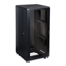 Load image into Gallery viewer, Kendall Howard 27U LINIER® A/V Cabinet - Glass/Vented Doors - 24&quot; Depth (3100-3-024-27)