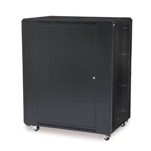 Kendall Howard 27U LINIER® A/V Cabinet - Glass/Solid Doors - 36" Depth (3101-3-001-27)