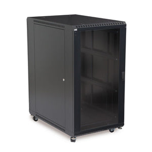 Kendall Howard 27U LINIER® A/V Cabinet - Glass/Solid Doors - 36" Depth (3101-3-001-27)