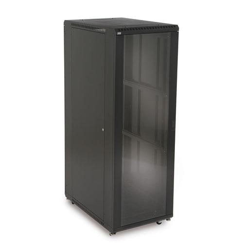 Kendall Howard 37U LINIER® A/V Cabinet - Glass/Solid Doors - 36