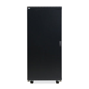 Kendall Howard 27U LINIER® A/V Cabinet - Glass/Solid Doors - 24" Depth (3101-3-024-27)