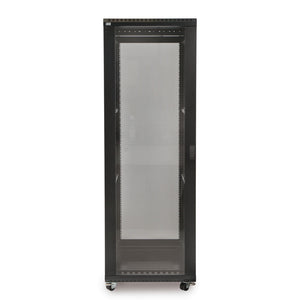 Kendall Howard 37U LINIER® A/V Cabinet - Glass/Solid Doors - 24" Depth (3101-3-024-37)