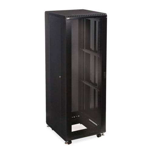Kendall Howard 37U LINIER® A/V Cabinet - Glass/Solid Doors - 24