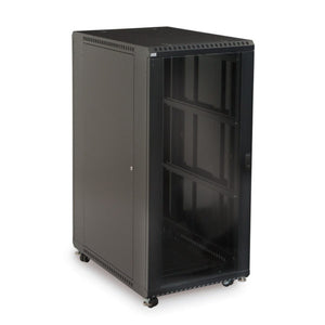 Kendall Howard 27U LINIER® A/V Cabinet - Glass/Glass Doors - 36" Depth (3103-3-001-27)