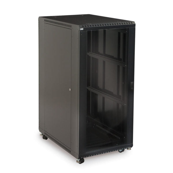 Kendall Howard 27U LINIER® A/V Cabinet - Glass/Glass Doors - 36