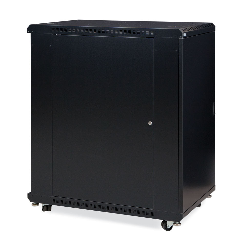 Kendall Howard 22U LINIER® A/V Cabinet - Solid/Solid Doors - 36