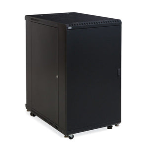 Kendall Howard 22U LINIER® A/V Cabinet - Solid/Solid Doors - 36" Depth (3108-3-001-22)