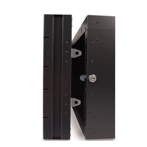 Kendall Howard 12U LINIER® Swing-Out A/V Wall Mount Cabinet - Glass Door (3130-3-001-12)