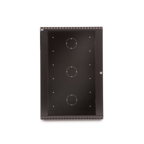 Kendall Howard 18U LINIER® Swing-Out A/V Wall Mount Cabinet - Glass Door (3130-3-001-18)