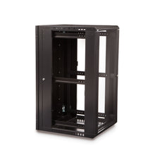 Load image into Gallery viewer, Kendall Howard 22U LINIER® Swing-Out A/V Wall Mount Cabinet - Glass Door (3130-3-001-22)