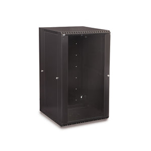 Kendall Howard 22U LINIER® Swing-Out A/V Wall Mount Cabinet - Glass Door (3130-3-001-22)