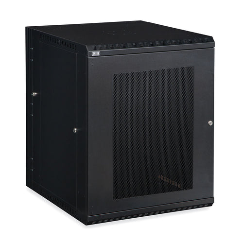 Kendall Howard 15U LINIER® Swing-Out A/V Wall Mount Cabinet - Vented Door (3132-3-001-15)