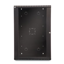 Load image into Gallery viewer, Kendall Howard 18U LINIER® Fixed A/V Wall Mount Cabinet - Glass Door (3140-3-001-18)