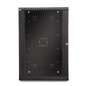 Kendall Howard 18U LINIER® Fixed A/V Wall Mount Cabinet - Glass Door (3140-3-001-18)