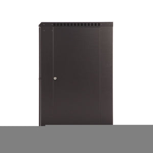 Kendall Howard 18U LINIER® Fixed A/V Wall Mount Cabinet - Glass Door (3140-3-001-18)