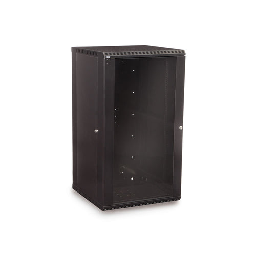 Kendall Howard 22U LINIER® Fixed A/V Wall Mount Cabinet - Glass Door (3140-3-001-22)