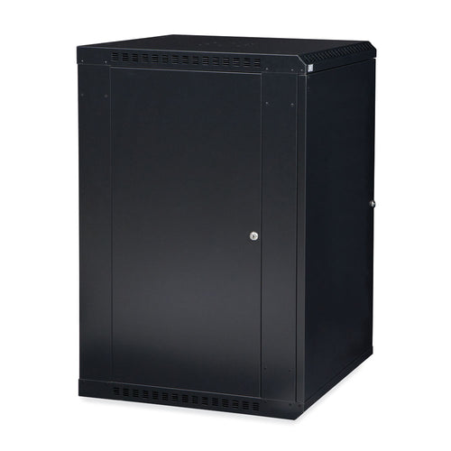 Kendall Howard 18U LINIER® Fixed A/V Wall Mount Cabinet - Solid Door (3141-3-001-18)