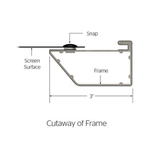 Da-Lite  Cinema Contour Fixed Frame 193" (94.5" x 168") HDTV [16:9] 94007V - HD Progressive ReView 0.9