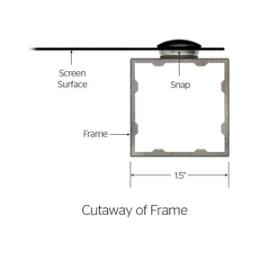 Da-Lite Da-Snap Fixed Frame 92" (45" x 80") HDTV [16:9] 39698V - HD Progressive 0.9