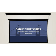 Load image into Gallery viewer, Severtson Screens Cable Drop HDTV [16:9] Tab Tension Screen 175&quot; (152.5&quot; x 85.8&quot;) CDT169175CW