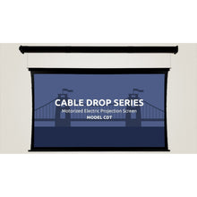 Load image into Gallery viewer, Severtson Screens Cable Drop HDTV [16:9] Tab Tension Screen 120&quot; (104.6&quot; x 58.8&quot;) CDT169120CW