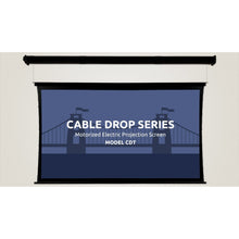 Load image into Gallery viewer, Severtson Screens Cable Drop HDTV [16:9] Tab Tension Screen 175&quot; (152.5&quot; x 85.8&quot;) CDT169175CW