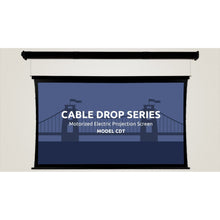 Load image into Gallery viewer, Severtson Screens Cable Drop HDTV [16:9] Tab Tension Screen 165&quot; (143.8&quot; x 80.5&quot;) CDT169165CW