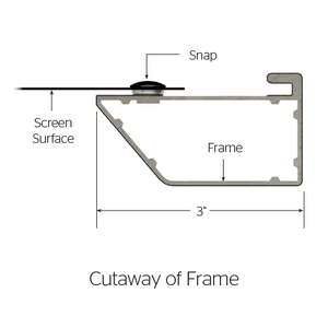 Da-Lite Cinema Contour Fixed Frame 189" (100" x 160") Widescreen [16:10] 70330V - Da-Mat - 1.0