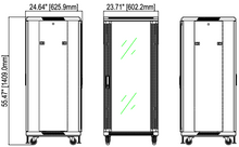 Load image into Gallery viewer, Crimson Floor Standing Rack Enclosure (19&quot;) (27U) RC27U