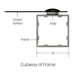 Da-Lite Da-Snap Fixed Frame 94" (50" x 80") Widescreen [16:10] 34667V - Da-Mat - 1.0