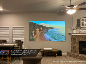 EPV Screens DarkStar® UST 2 eFinity(UST/ALR) Gain (0.8) Fixed Frame 103" (50.6x89.9) HDTV 16:9 EF103HUST-DS2