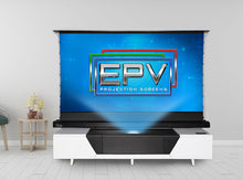 Load image into Gallery viewer, EPV Screens DarkStar® Max UST/ALR Gain (0.5) Floor Rising 100&quot; (49.0x87.2) HDTV 16:9 FRT100HUST-DS