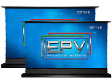 Load image into Gallery viewer, EPV Screens DarkStar® Max UST/ALR Gain (0.5) Floor Rising 120&quot; (58.8x104.6) HDTV 16:9 FRT120HUST-DS