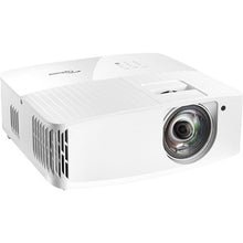 Load image into Gallery viewer, Optoma 4000 Lumens 4K UHD HDR 240Hz Short Throw Cinema Gaming Projector UHD38X