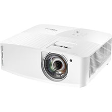 Load image into Gallery viewer, Optoma 4000 Lumens 4K UHD HDR 240Hz Short Throw Cinema Gaming Projector UHD38X