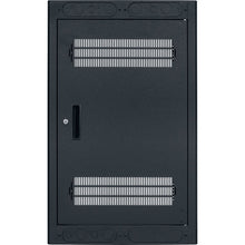 Load image into Gallery viewer, Lowell Mfg Equipment Rack-Enclosed-18U, 27in Deep, 1pr Adjustable Rails, Rear Door