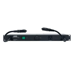 Lowell Mfg Rackmount Power, 15A outlets, lights