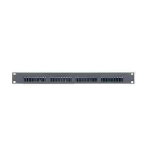 Lowell Mfg Rackmount panel w/blower fans, 19 in. x 1U, 4 fans (3.5 in.) with guards, 90cfm total,