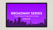 Load image into Gallery viewer, Stevertson Screens Broadway Series Fixed Frame 106&quot; (92.1&quot; x 52.0&quot;) HDTV [16:9] BR169106MG