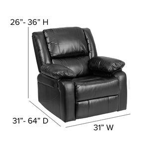 Flash Furniture Harmony Series Black Leather Soft Recliner