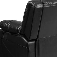 Load image into Gallery viewer, Flash Furniture Harmony Series Black Leather Soft Sofa with Two Built-In Recliners