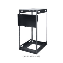 Load image into Gallery viewer, Lowell Mfg Display Mount for Equipment Racks, 4U, 5in D, Blk