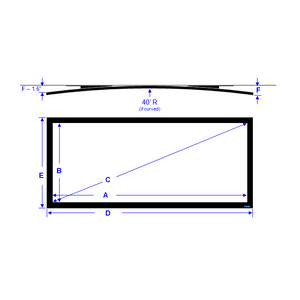 Seymour AV Premier(3.3") Fixed Frame HDTV 16:9 (Double Layer With Black Backing Option)