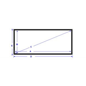 Seymour AV Precision (2.6") Fixed Frame CinemaScope 2.35 (Double Layer With Black Backing Option)