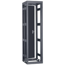 Load image into Gallery viewer, Lowell Mfg Equipment Rack-Narrow-Gangable-44U, 27in Deep, Rails, Rear Door