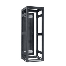 Load image into Gallery viewer, Lowell Mfg Equipment Rack-Gangable-35U, 27in Deep, 2pr Rails, Rear Door