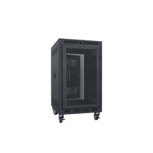 Load image into Gallery viewer, Lowell Mfg Equipment Rack-Portable-14U, 22in Deep, With Fully Vented Door