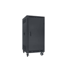 Load image into Gallery viewer, Lowell Mfg Equipment Rack-Portable-21U, 27in Deep, With Solid Door